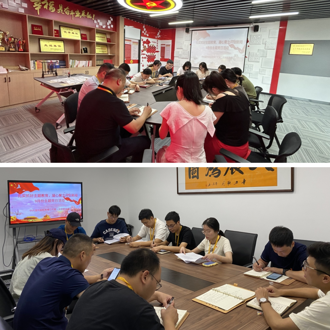 扎實(shí)抓好主題教育，凝心聚力開創(chuàng)新局丨面粉公司開展9月份主題黨日活動(dòng)
