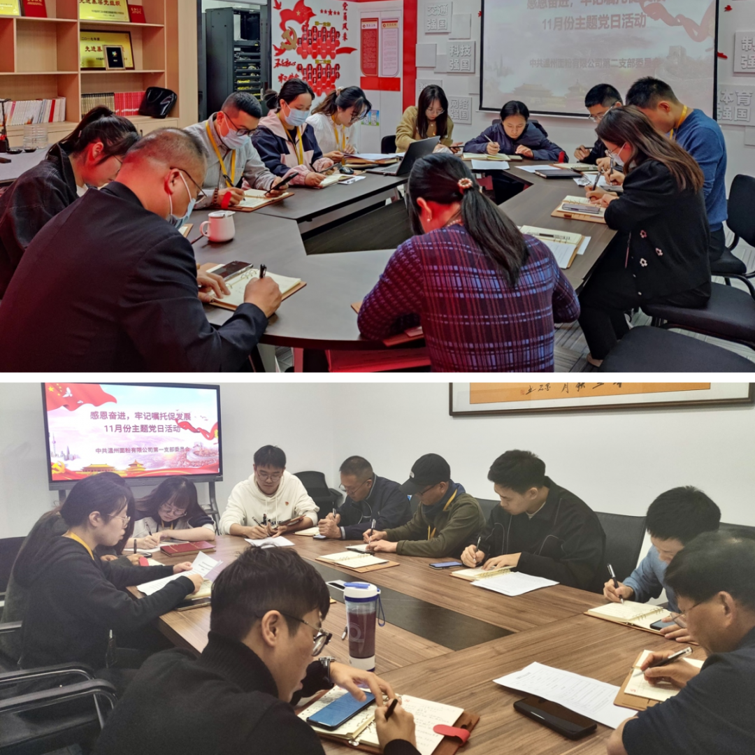 感恩奮進(jìn)，牢記囑托促發(fā)展丨面粉公司開展11月份主題黨日活動(dòng)